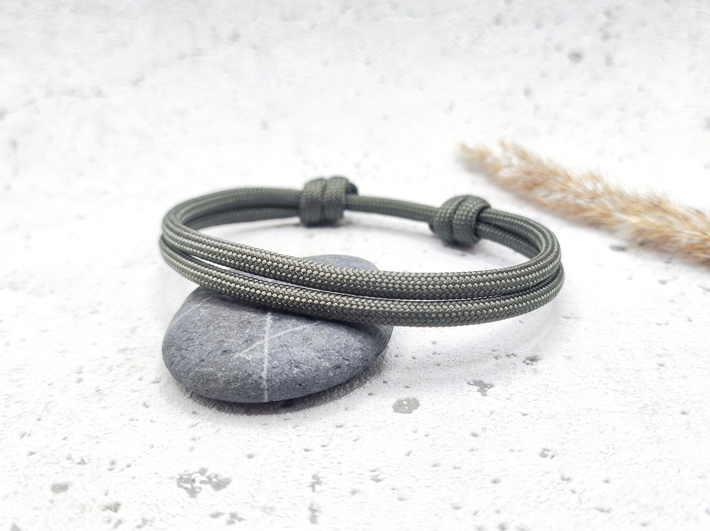 Armband "Dark Green" Segeltau 4mm