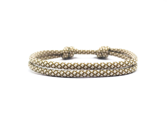 Bracelet Surfbalance "Gold & Cream" corde à voile 4mm