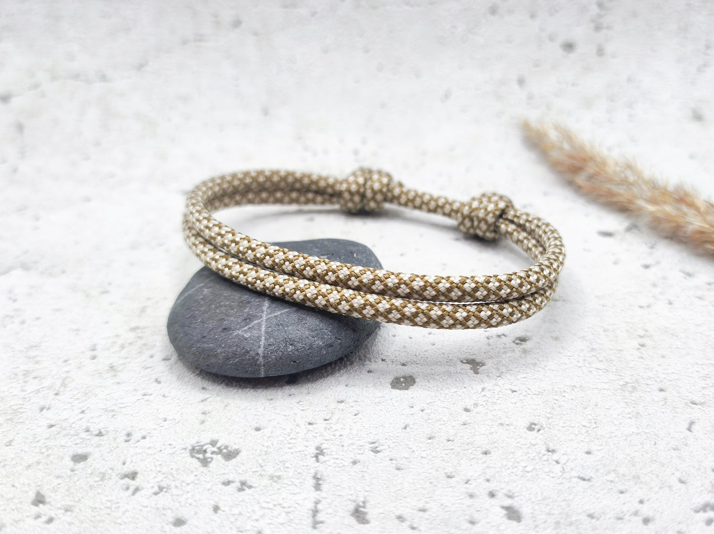 Armband "Gold & Cream" Segeltau 4mm
