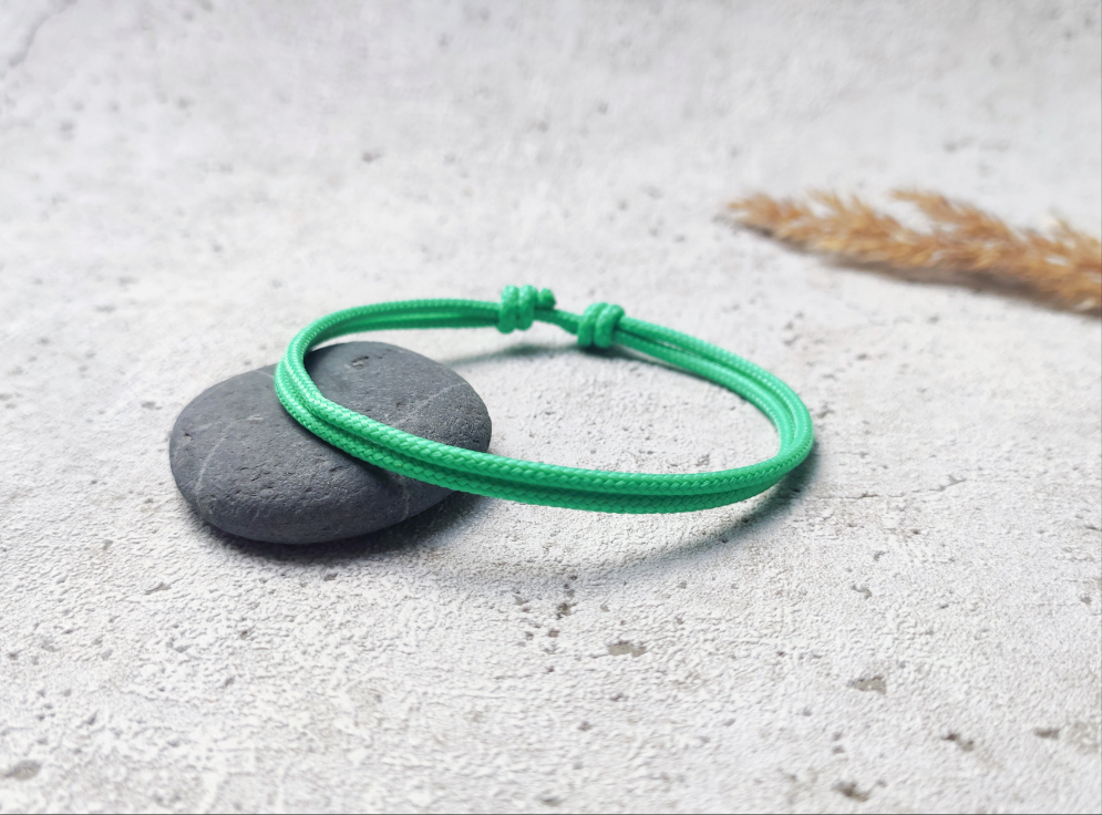 Armband "Mint Green" Segeltau 2mm
