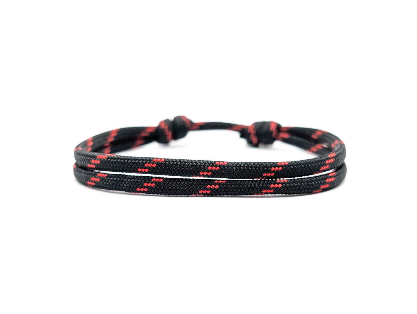 Armband "Thin Red Line" Segeltau 4mm