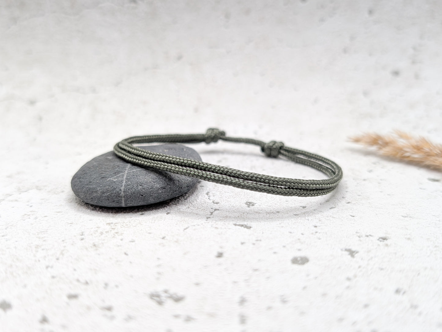 Armband "Dark Green" Segeltau 2mm