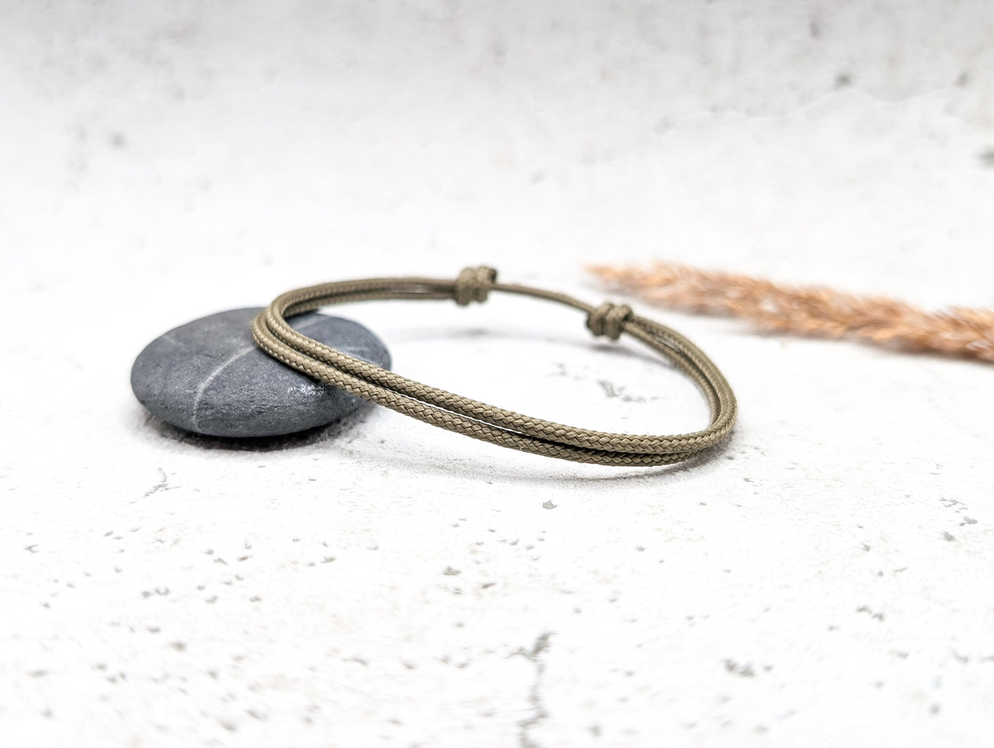 Armband "Khaki" Segeltau 2mm