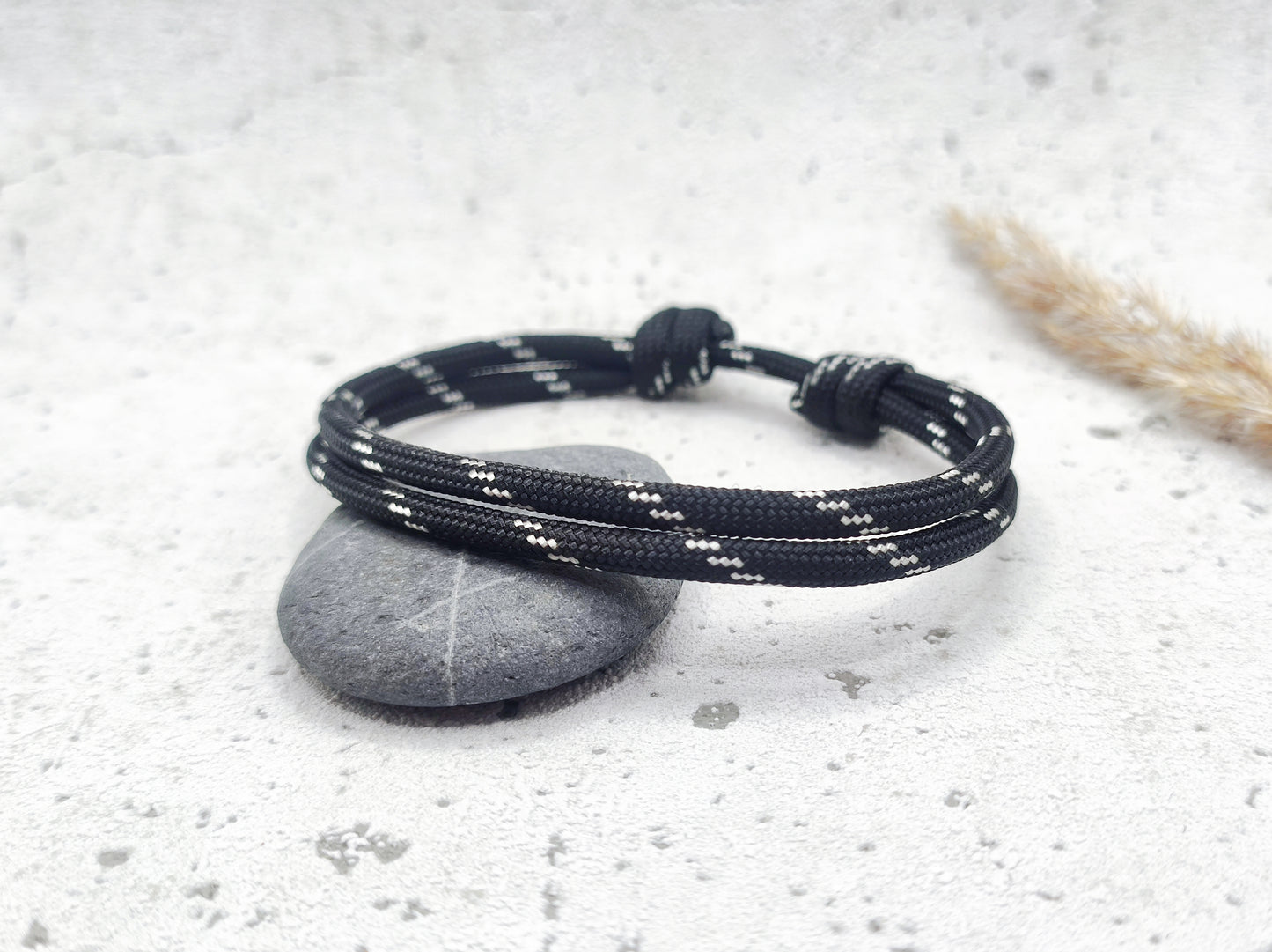 Armband "Thin White Line" Segeltau 4mm