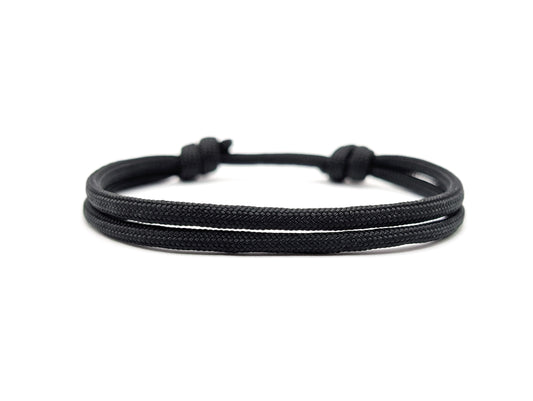 Armband "Black" Segeltau 4mm