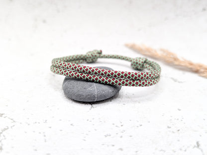 Armband "Mint Burgundy" Segeltau 4mm