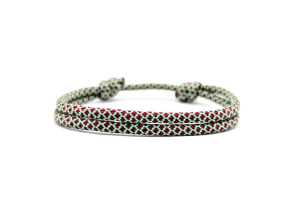 Armband "Mint Burgundy" Segeltau 4mm