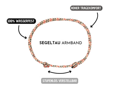 Armband "Wood" Segeltau 2mm