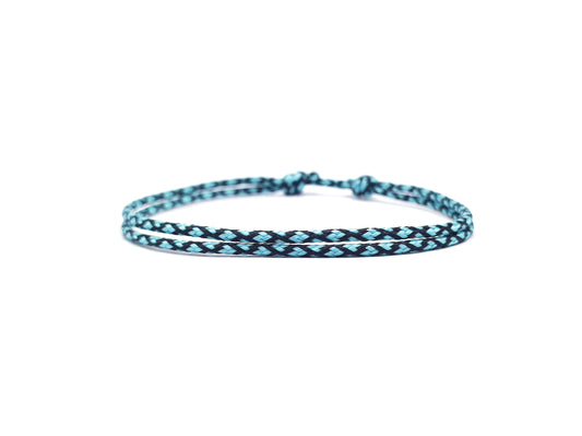 Surfbalance "Turquoise Diamonds" bracelet sail rope 2mm
