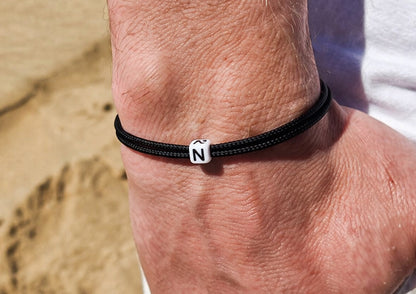 Armband mit Buchstabenperle Weiß